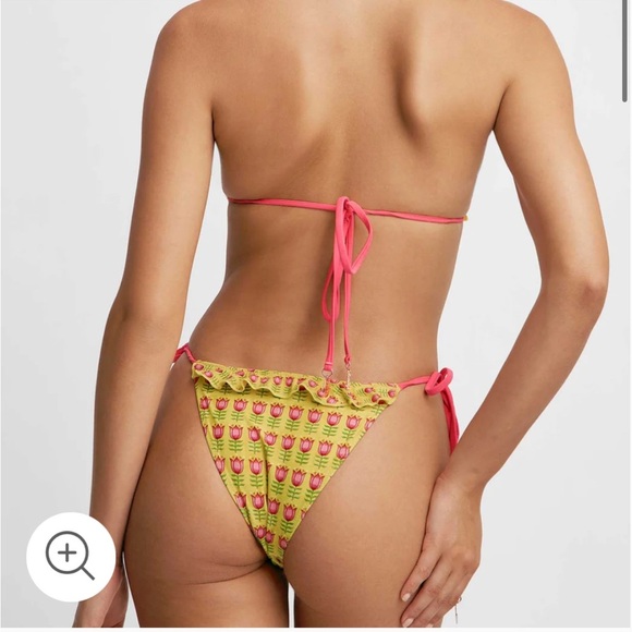 New Blackbough Delia Ruffled Halterneck Top and tie bottoms - Picture 4 of 9